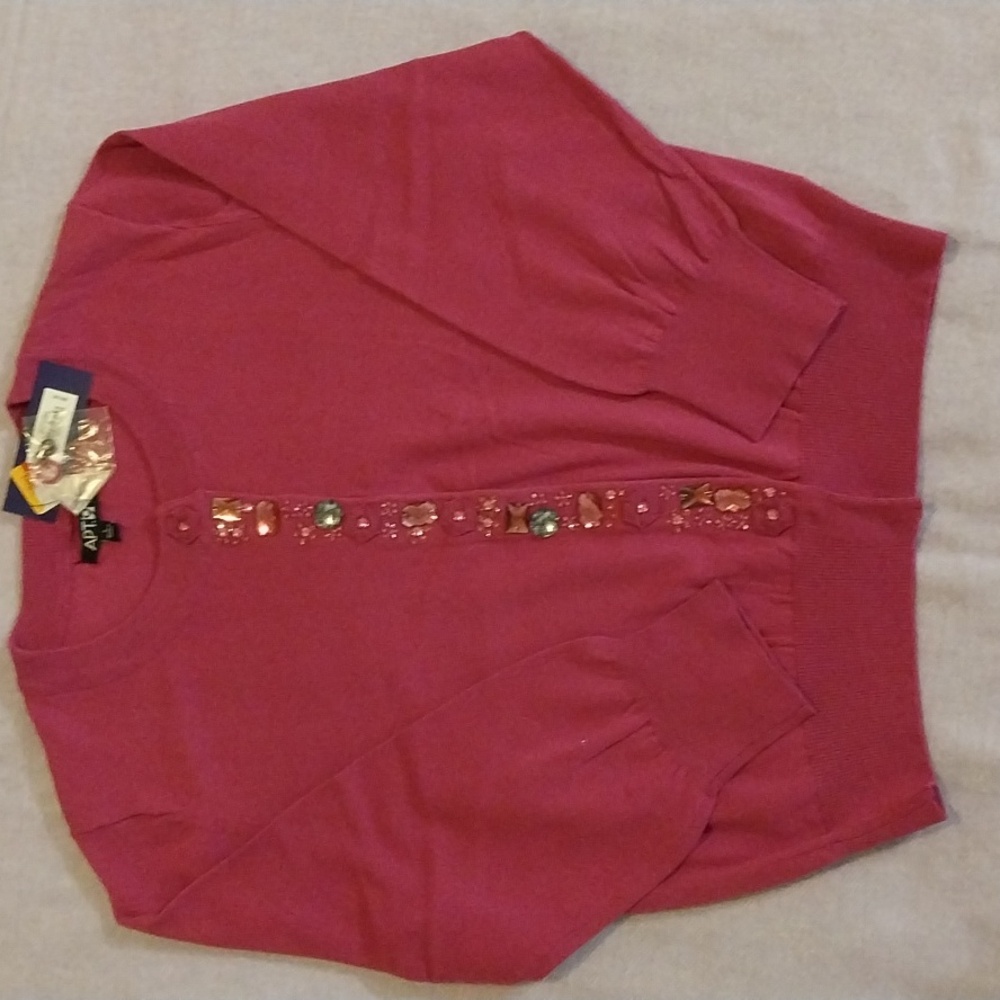 Apt 9 Beaded Cardigan Size Large